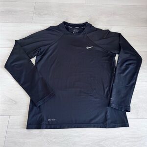Nike Swim Dri-Fit Men's Black Long Sleeve Size Medium